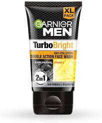 GARNIER MEN TURBO BRIGHT FACE WASH 100GM