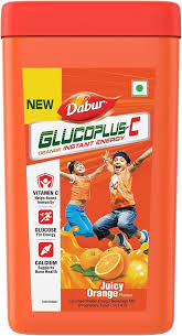 DABUR GLUCOPLUS C JUICY ORANGE F 450G