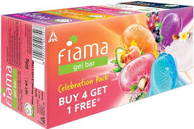 FIAMA GEL BAR FAMILY PACK 4+1