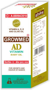 GROWMED AD BABY OIL 340ML