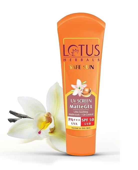 Lotus Herbals Safe Sun Uv Screen Matte Gel Spf 50