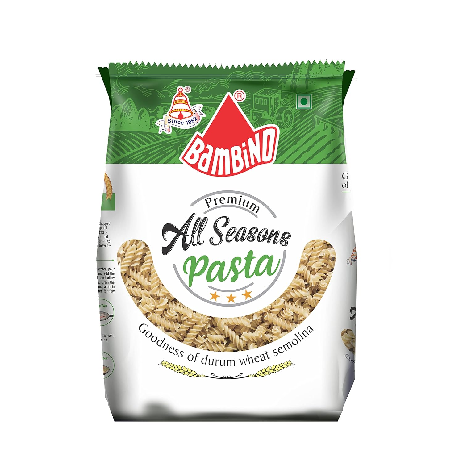 BAMBINO ALL SEASONS PASTA SPIRALI 400GM