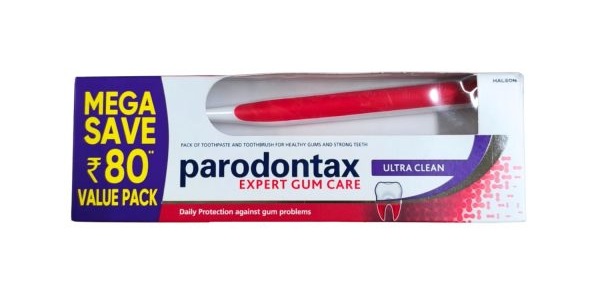 PARODONTAX EXPERT GUM CARE TOOTHPASTE AND TOOTHBRUSH