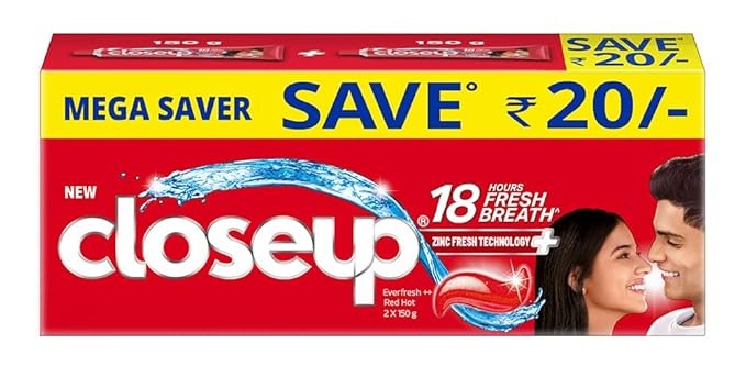 CLOSE UP TOOTHPASTE 2*150G