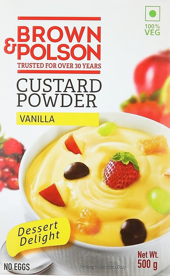 BROWN AND POLSON CUSTARD POWDER VANILLA 500GM