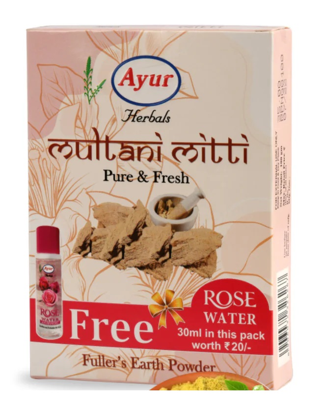AYUR MULTANI MITTI  PURE AND FRESH  100GM