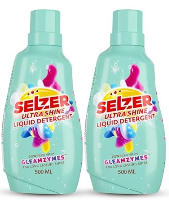 SELZER ULTRA SHINE  DETERGENT LIQUID 500ML + 500ML