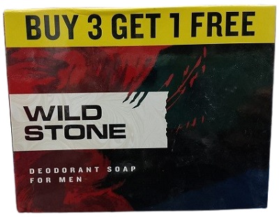 WILD STONE DEODORANT SOAP FOR MEN 500GM 4 UNIT