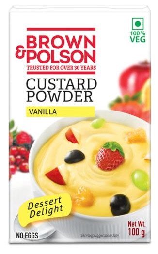BROWN POLSON CUSTARD POWDER VANILLA 100GM
