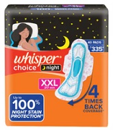 WHISPER CHOICE NIGHTS XXL PADS UNIT 40