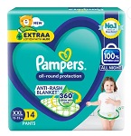 PAMPERS BABY PANTS SIZE XXL 14PCS