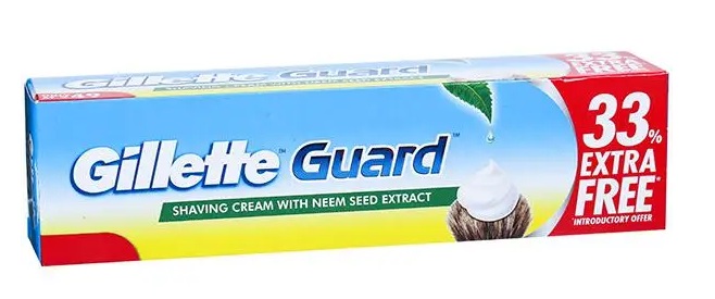 GILLETTE GUARD NEEM SHAVING CREAM 125GM