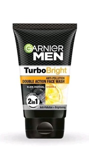 GARNIER MEN TURBO BRIGHT FACEWASH 50GM