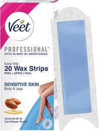 VEET ALMOND OIL BODY WAX STRIPS 20 PCS