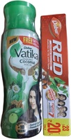 DABUR VATIKA COCONUT HAIR OIL 150ML + PASTE 37G FREE