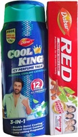 DABUR COOL KING ICY PERFUME TAL100GM + DABUR RED PASTE 100G