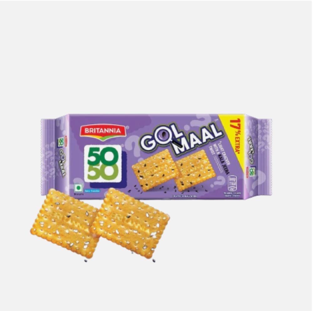 BRITANNIA 50-50 GOL MAAL BISCUITS 33.5GM