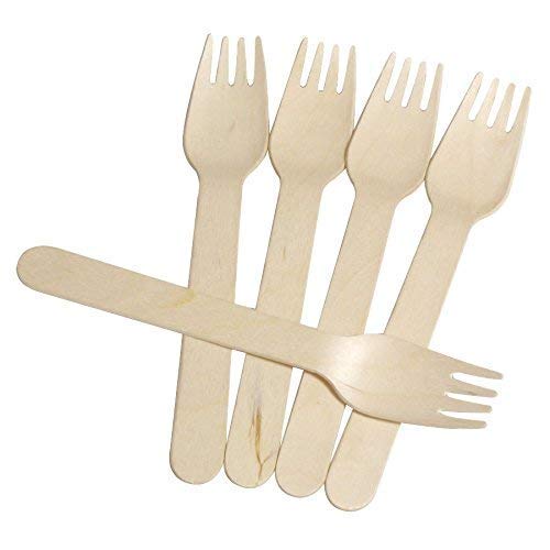 DISPOSAL WOODEN KATA SPOON 100 PCS