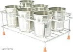 STEEL GLASS STAND