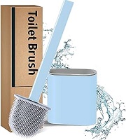 BIG BLUE SILICA TOILET BRUSH