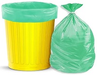 CELLO HOME CLEAN GARBAGE BAGS ON ROLL MEDIUM GREEN