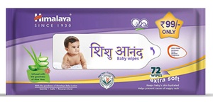 HIMALAYA BABY WIPES 72N