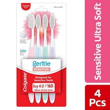 COLGATE GENTLE SENSITIVE TOOTHBRUSH 4 PCS
