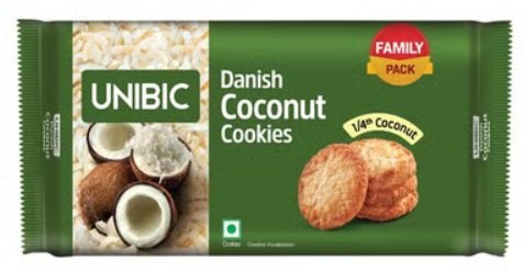 UNIBIC DANISH COCONUT COOKIES BISCUIT 270GM