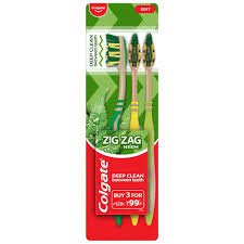 COLGATE ZIG ZAG NEEM TOOTHBRUSH 3PCS