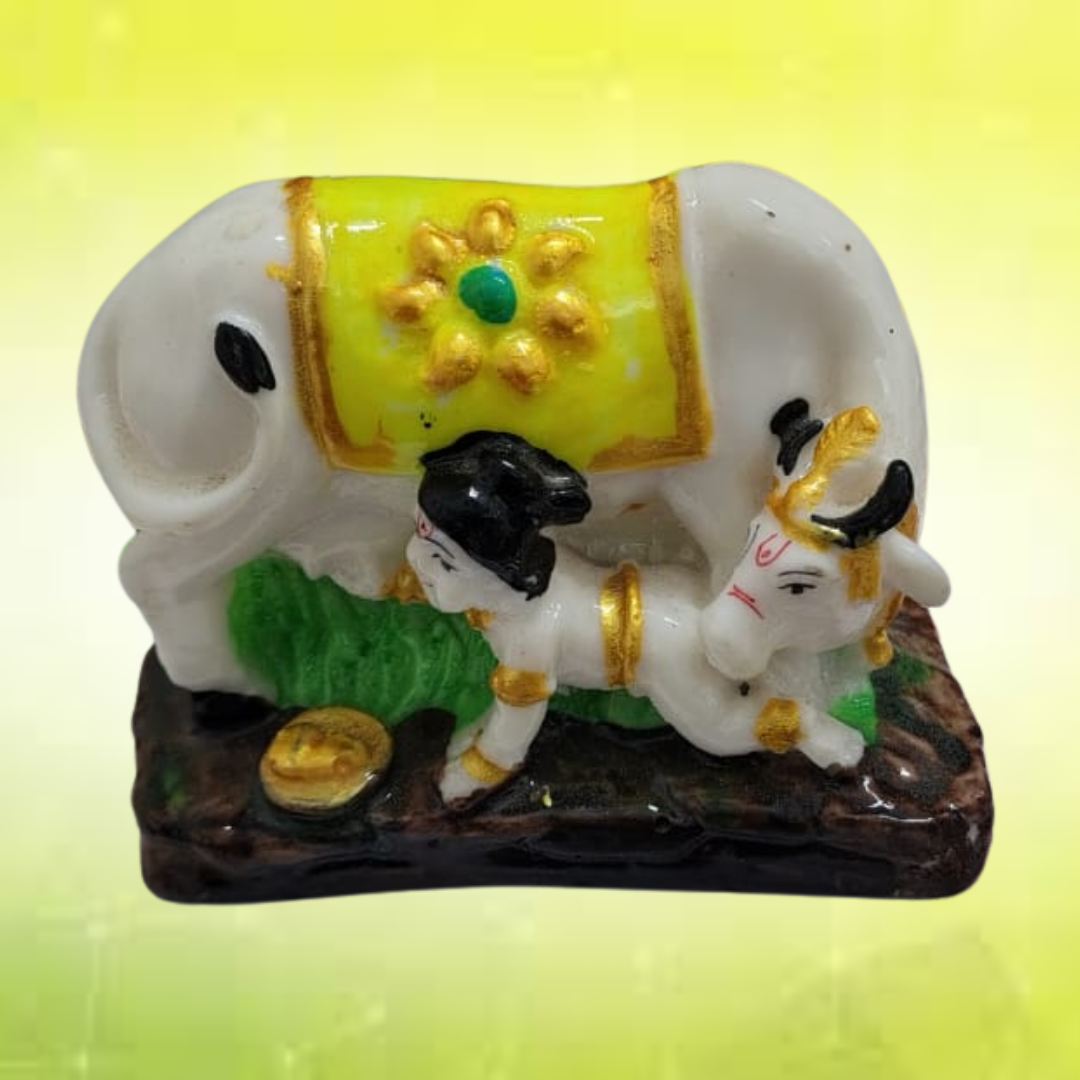 GAUMATA WITH LADDU GOPAL MURATI
