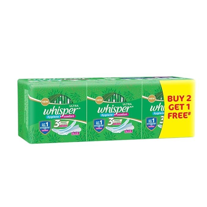 WHISPER NO GAP NO LEAKS XL+ PADS 45PCS