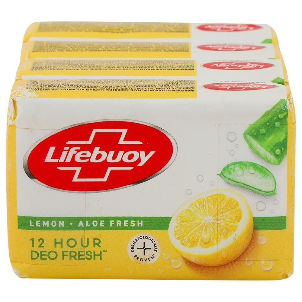 LIFEBUOY LEMON ALOEFRESH SOAP 500GM 4PCS
