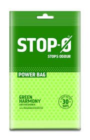 STOP O POWER BAG AIR FRESHNER GREEN HARMONY