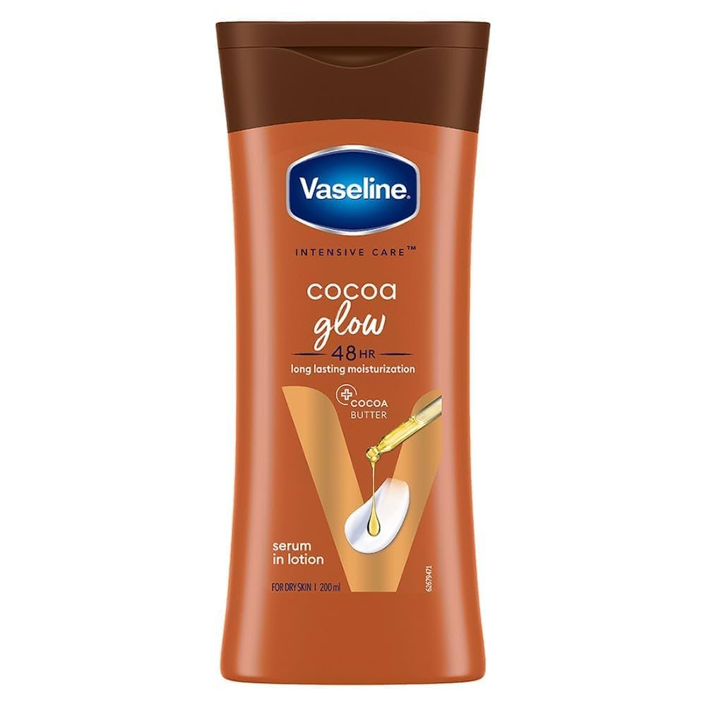 VASELINE COCOA GLOW MOISTURISER 90ML