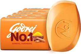 GODREJ NO 1 SANDAL TURMERIC SOAP SET 5PCS 500GM
