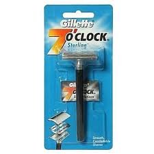 GILLETTE 7 O CLOCK STERLING RAZOR