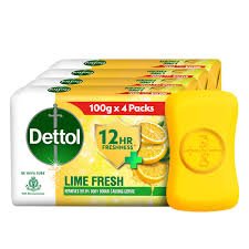 DETTOL SOAP LIME FRESH 400GM 4PCS SET