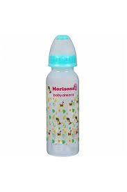 MORISONS DESIGNER PLASTIC FEEDING BABY BOTTLE 250ML
