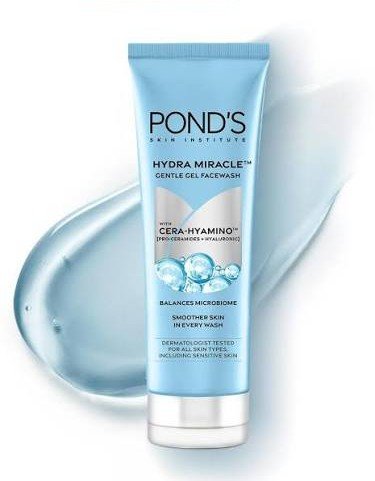 PONDS HYDRA MIRACLE CENTLE GEL FACEWASH 150GM