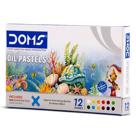DOMS OIL PASTELS 12 SHADES