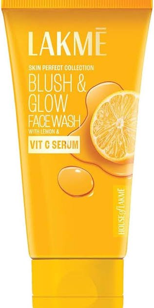LAKME BLUSH AND GLOW FACEWASH VIT C SERUM 50GM
